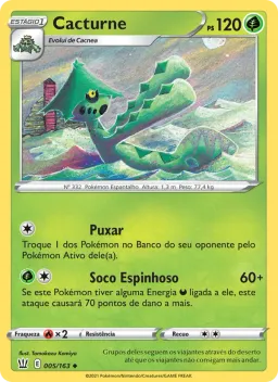 Cacturne 5 Estilos de Batalha