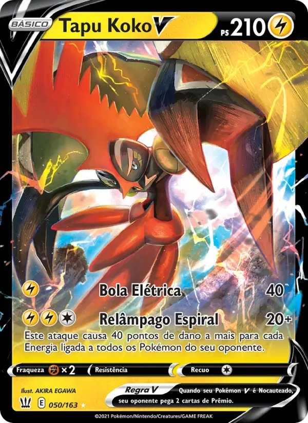 Tapu Koko V 50/163 Estilos de Batalha