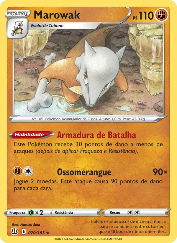 Marowak 70/163 Estilos de Batalha