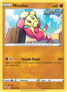 Mienfoo 76 Estilos de Batalha