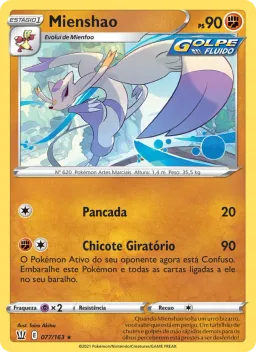 Mienshao 77 Estilos de Batalha