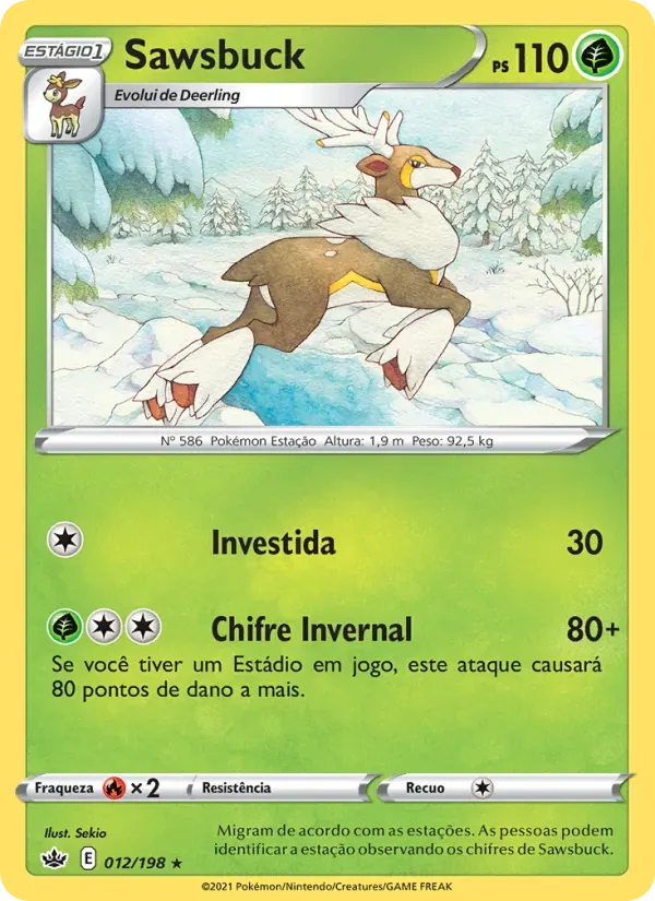 Sawsbuck 12/198 Reinado Arrepiante