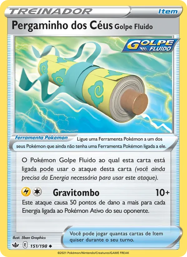 Pergaminho dos Céus Golpe Fluido 151/198 Reinado Arrepiante