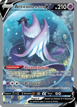 Articuno de Galar V 170 Reinado Arrepiante