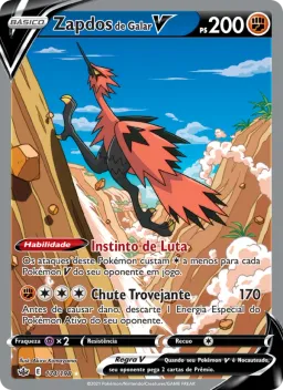 Zapdos de Galar V 174 Reinado Arrepiante