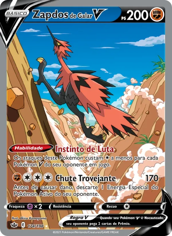 Zapdos de Galar V 174/198 Reinado Arrepiante