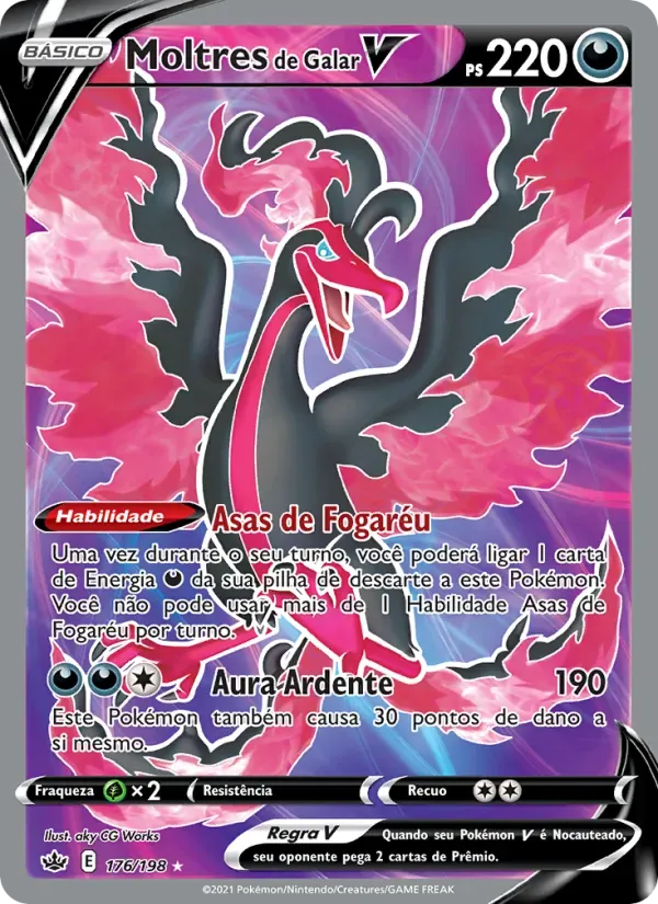 Moltres de Galar V 176/198 Reinado Arrepiante