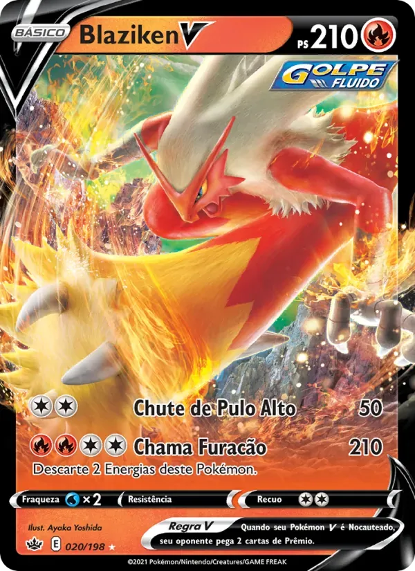 Blaziken V 20/198 Reinado Arrepiante