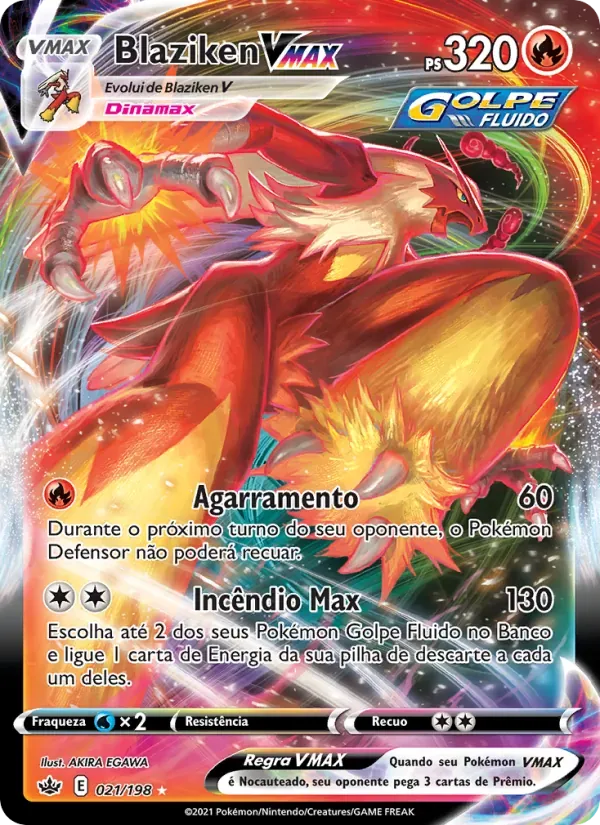 Blaziken VMAX 21/198 Reinado Arrepiante
