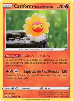 Castform Forma Ensolarada 22 Reinado Arrepiante