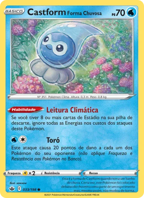 Castform Forma Chuvosa 33/198