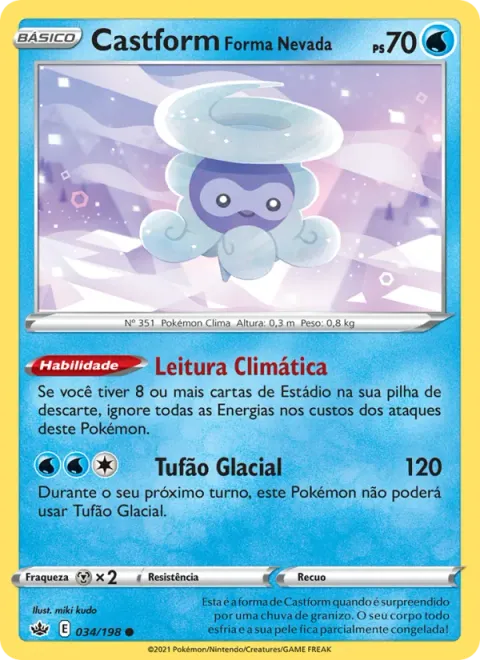 Castform Forma Nevada 34/198