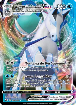 Calyrex Cavaleiro Glacial VMAX 46 Reinado Arrepiante