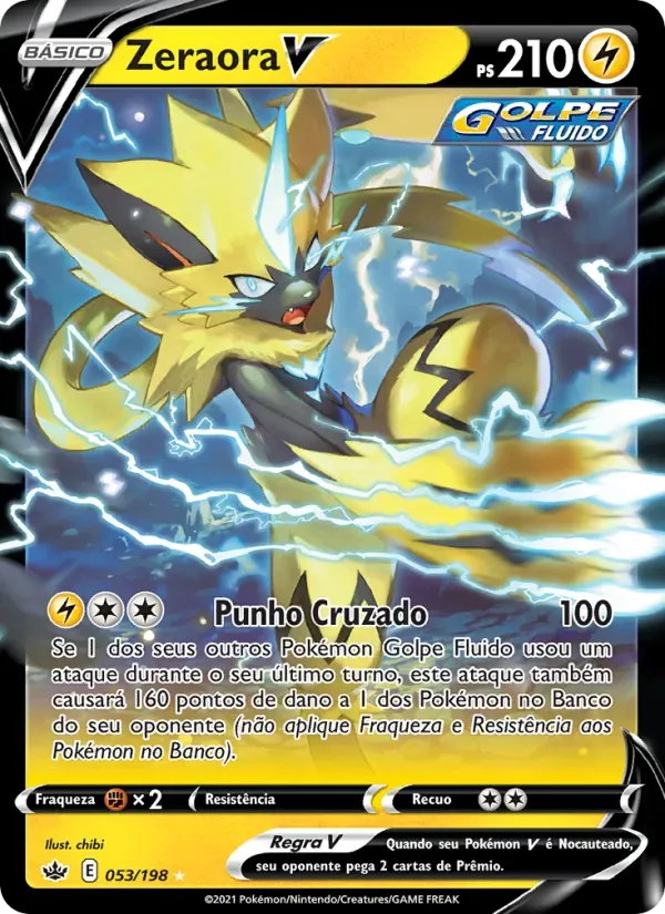 Zeraora V 53/198 Reinado Arrepiante