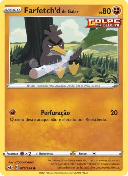 Farfetch'd de Galar 78 Reinado Arrepiante