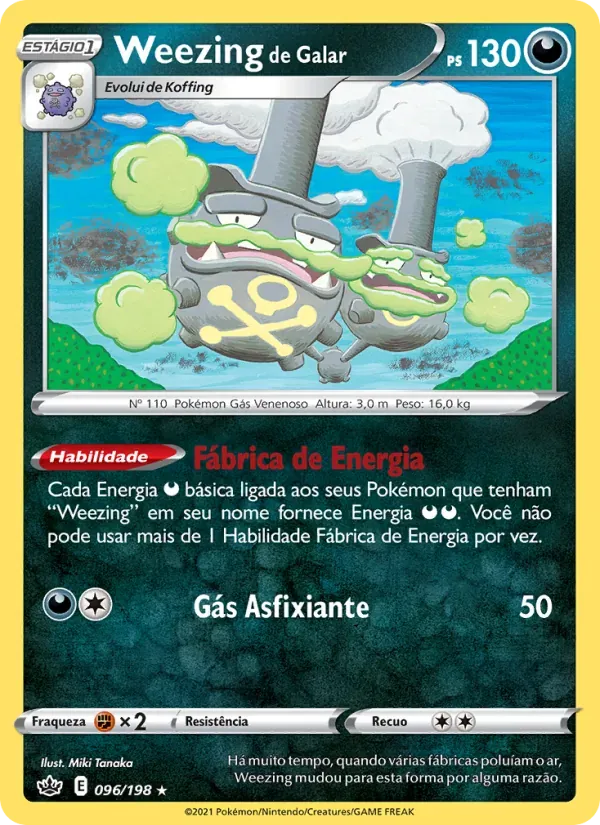Weezing de Galar 96/198 Reinado Arrepiante