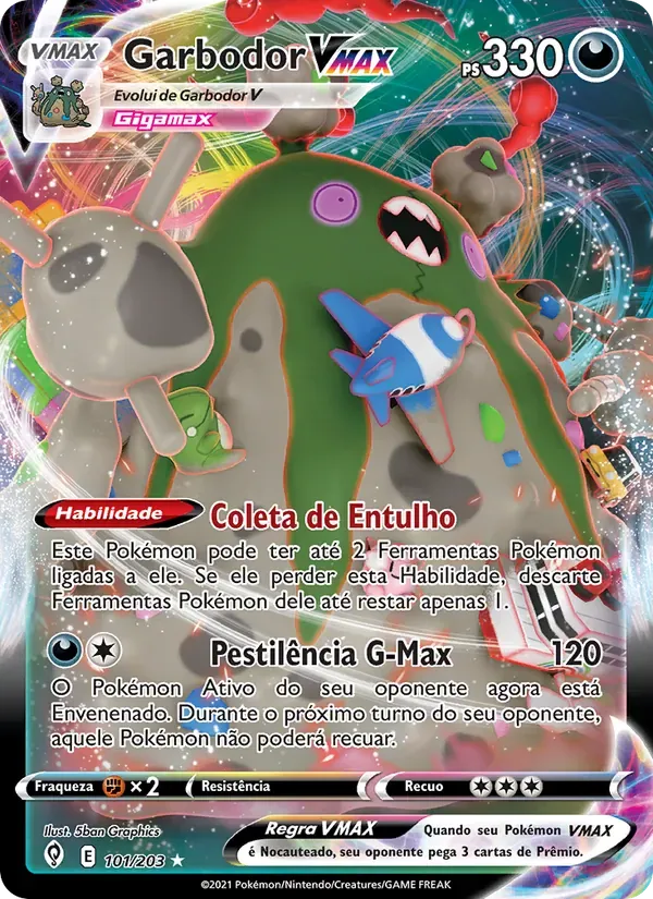 Garbodor VMAX 101/203 Céus em Evolução