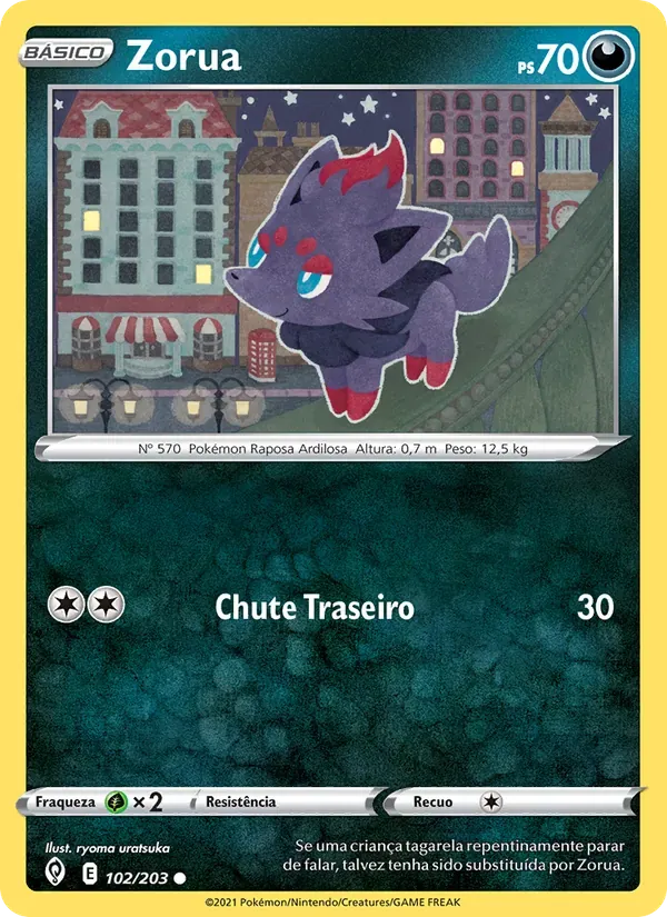 Zorua 102/203 Céus em Evolução