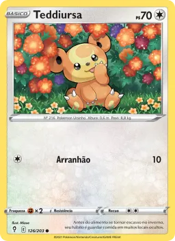 Teddiursa 126 Céus em Evolução