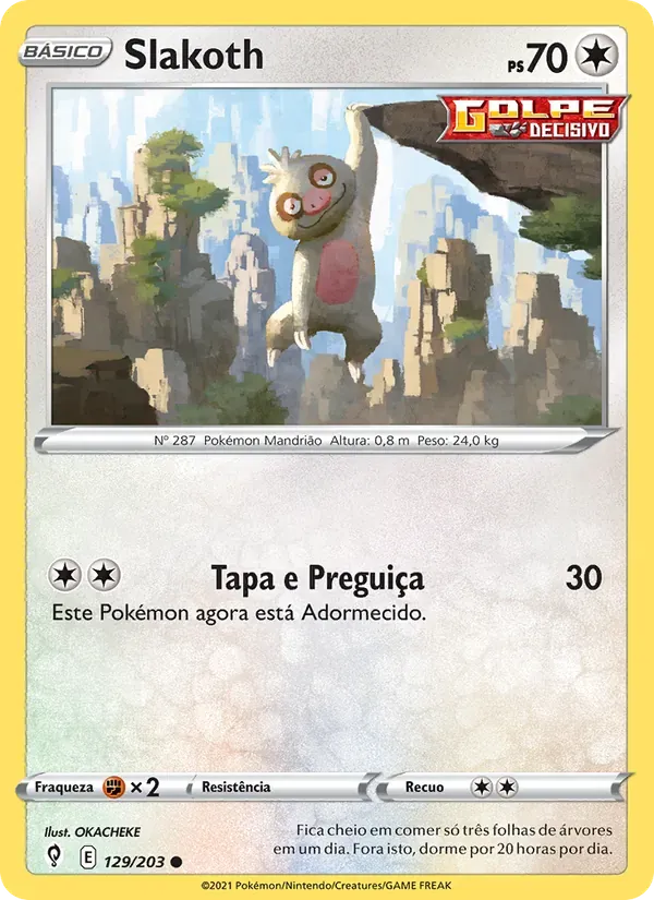 Slakoth 129/203 Céus em Evolução