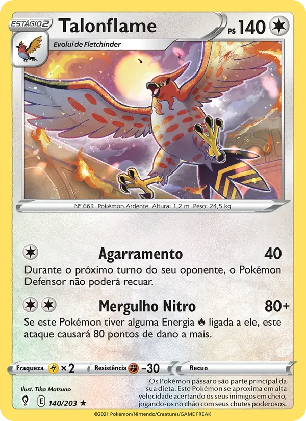 Talonflame 140/203 Céus em Evolução