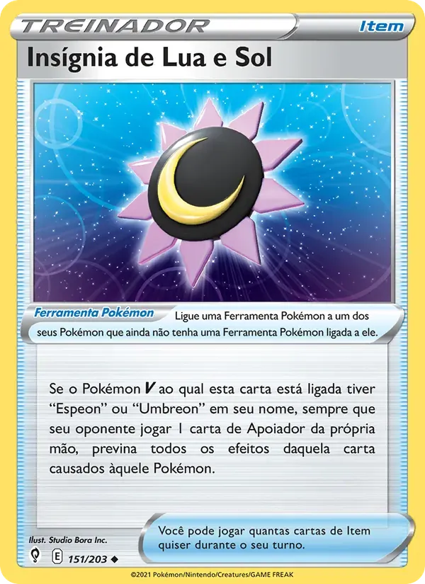 Insígnia de Lua e Sol 151/203 Céus em Evolução