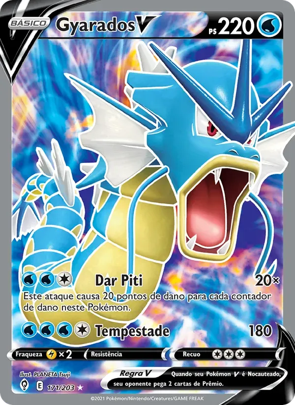 Gyarados V 171/203 Céus em Evolução