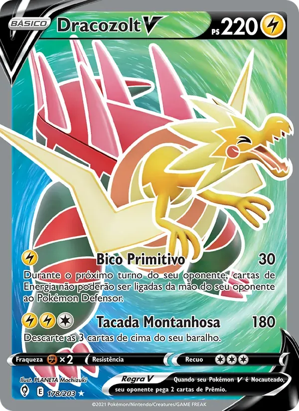 Dracozolt V 178/203 Céus em Evolução