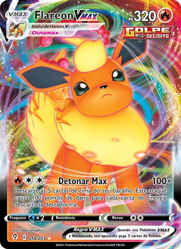 Flareon VMAX 18/203 Céus em Evolução