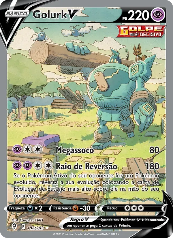 Golurk V 182/203 Céus em Evolução