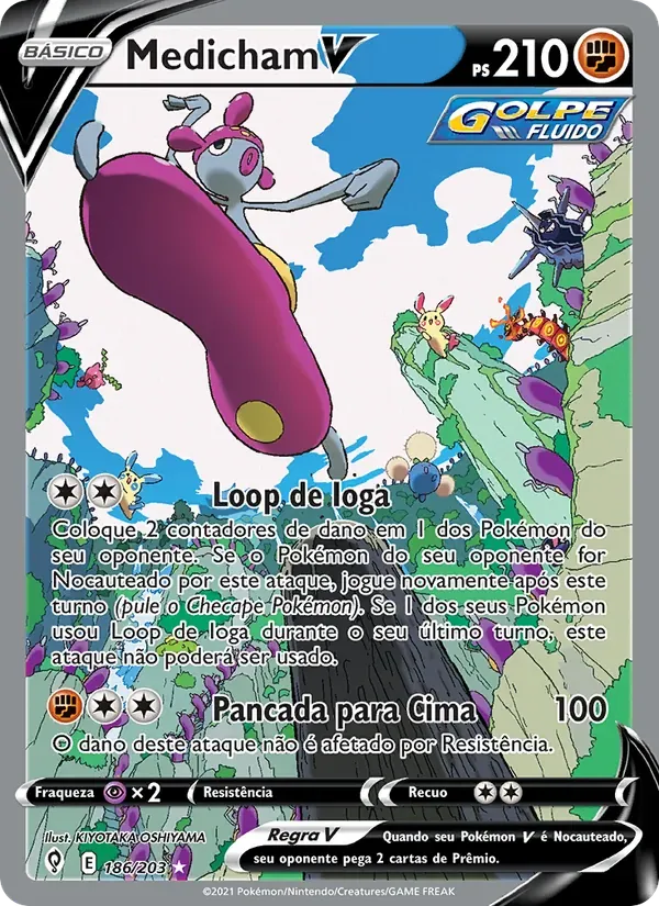 Medicham V 186/203 Céus em Evolução