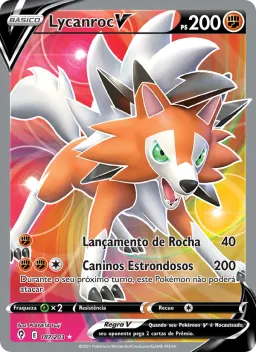 Lycanroc V 187 Céus em Evolução