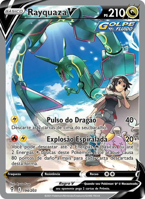 Rayquaza V 194/203 Céus em Evolução