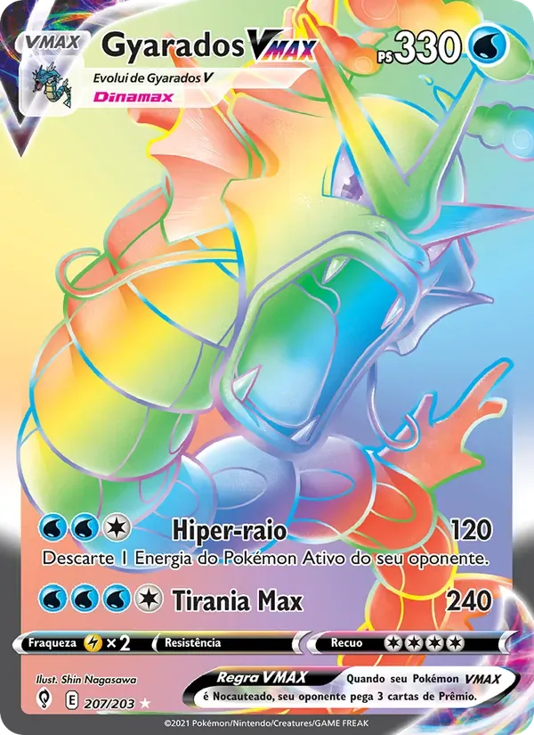 Gyarados VMAX 207/203 Céus em Evolução