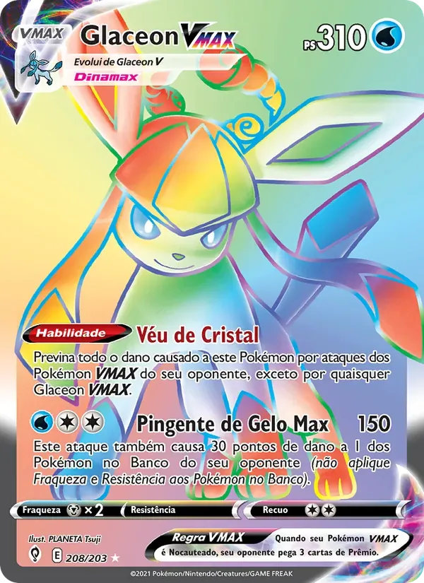 Glaceon VMAX 208/203 Céus em Evolução