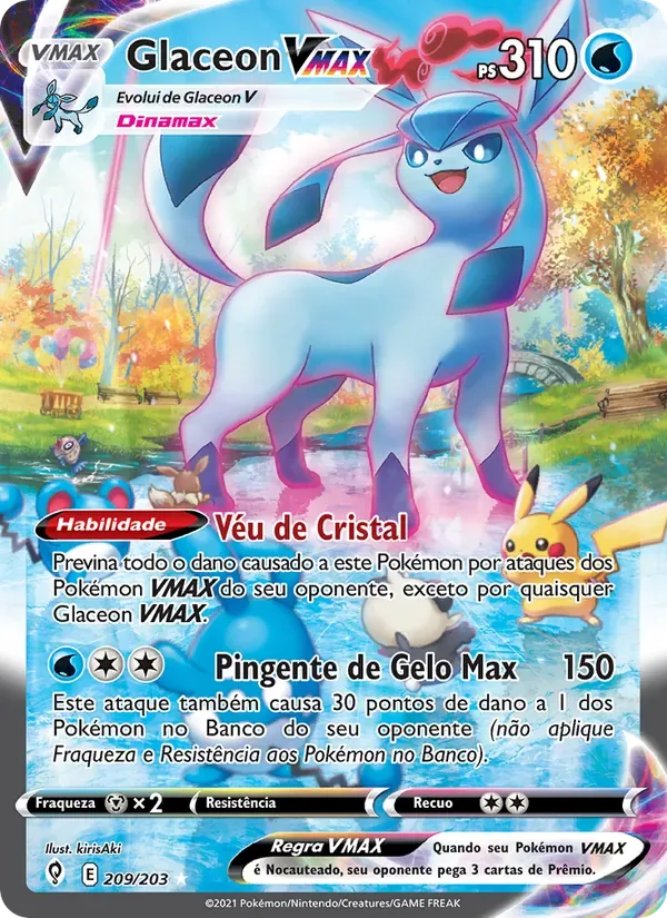 Glaceon VMAX 209/203 Céus em Evolução