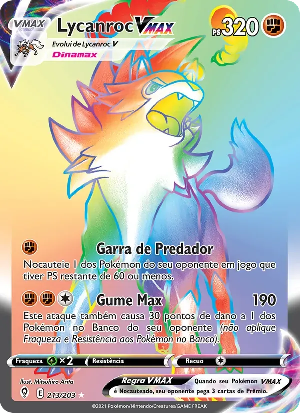 Lycanroc VMAX 213/203 Céus em Evolução