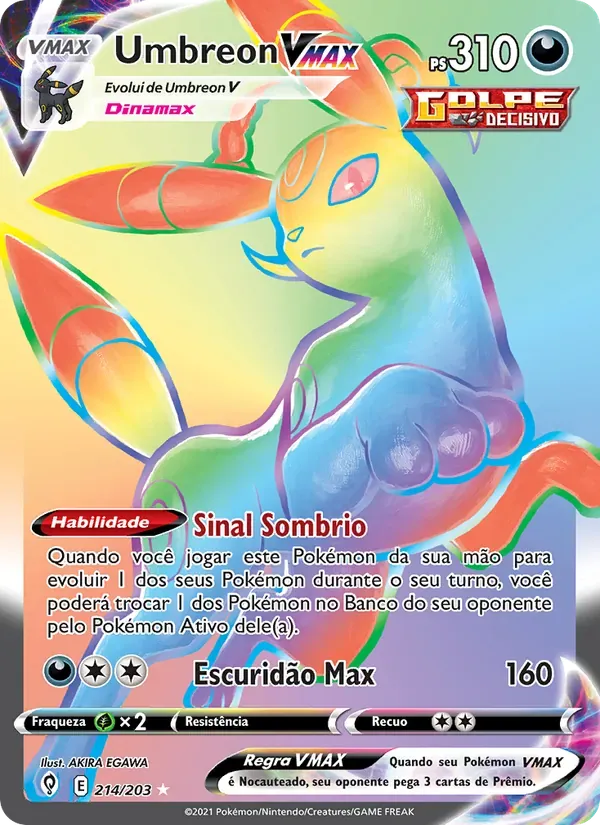 Umbreon VMAX 214/203 Céus em Evolução