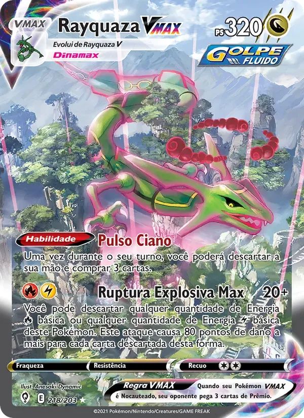 Rayquaza VMAX 218/203 Céus em Evolução