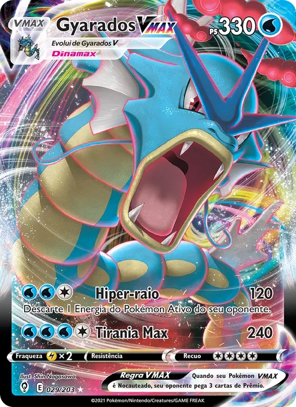 Gyarados VMAX 29/203 Céus em Evolução