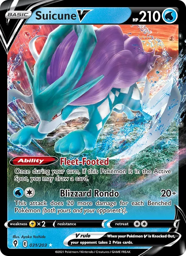 Suicune V 31/203 Céus em Evolução