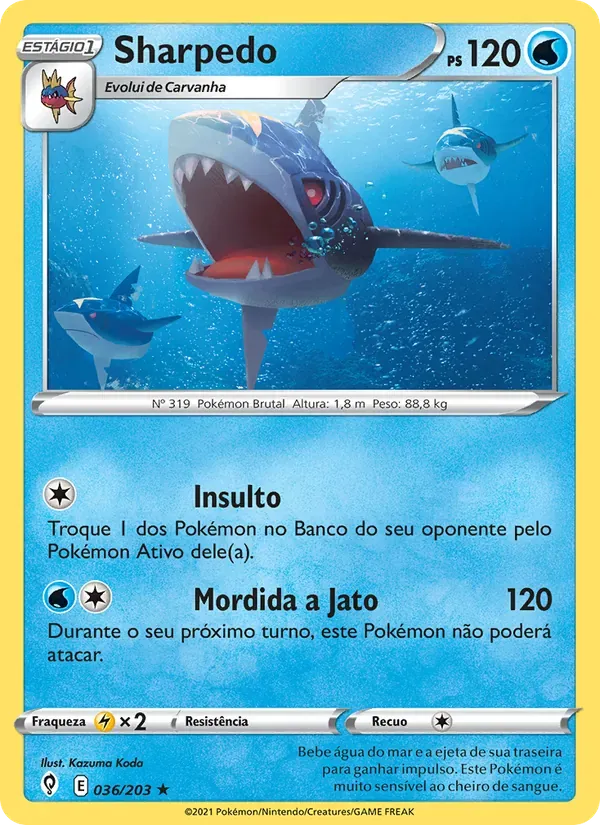 Sharpedo 36/203 Céus em Evolução