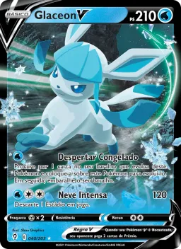 Glaceon V 40 Céus em Evolução