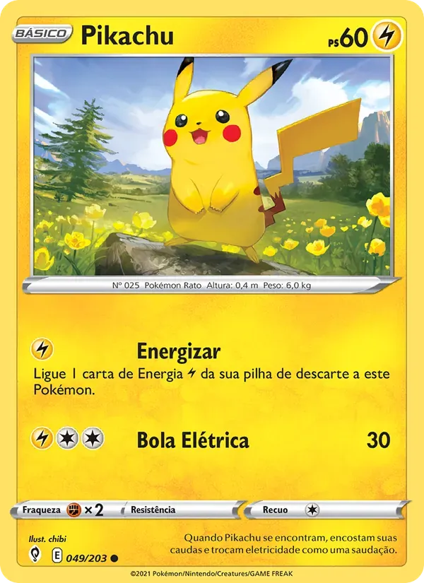 Pikachu 49/203 Céus em Evolução