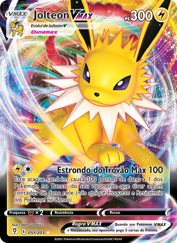Jolteon VMAX 51/203 Céus em Evolução