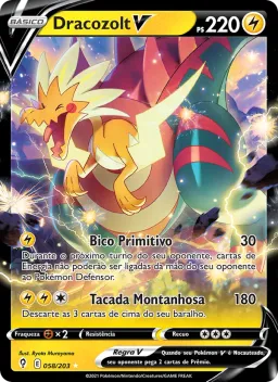 Dracozolt V 58 Céus em Evolução