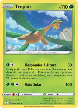 Tropius 6 Céus em Evolução