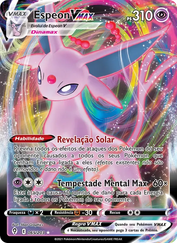 Espeon VMAX 65/203 Céus em Evolução
