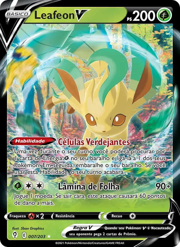 Leafeon V 7/203 Céus em Evolução