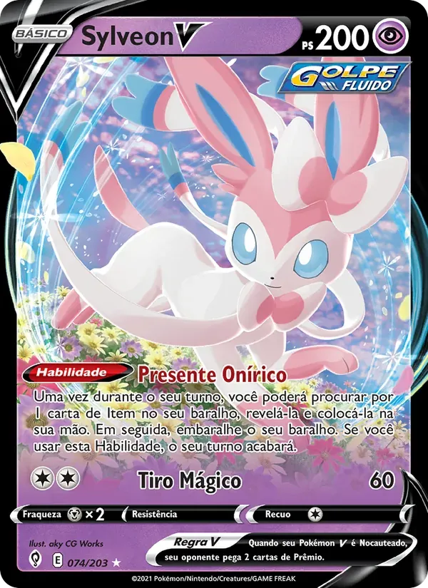 Sylveon V 74/203 Céus em Evolução
